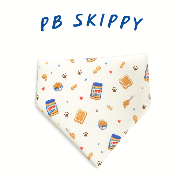 Peanut Butter Scrunchie Bandana (water-repellent)