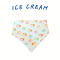 Ice Cream Scrunchie Bandana (water-repellent)