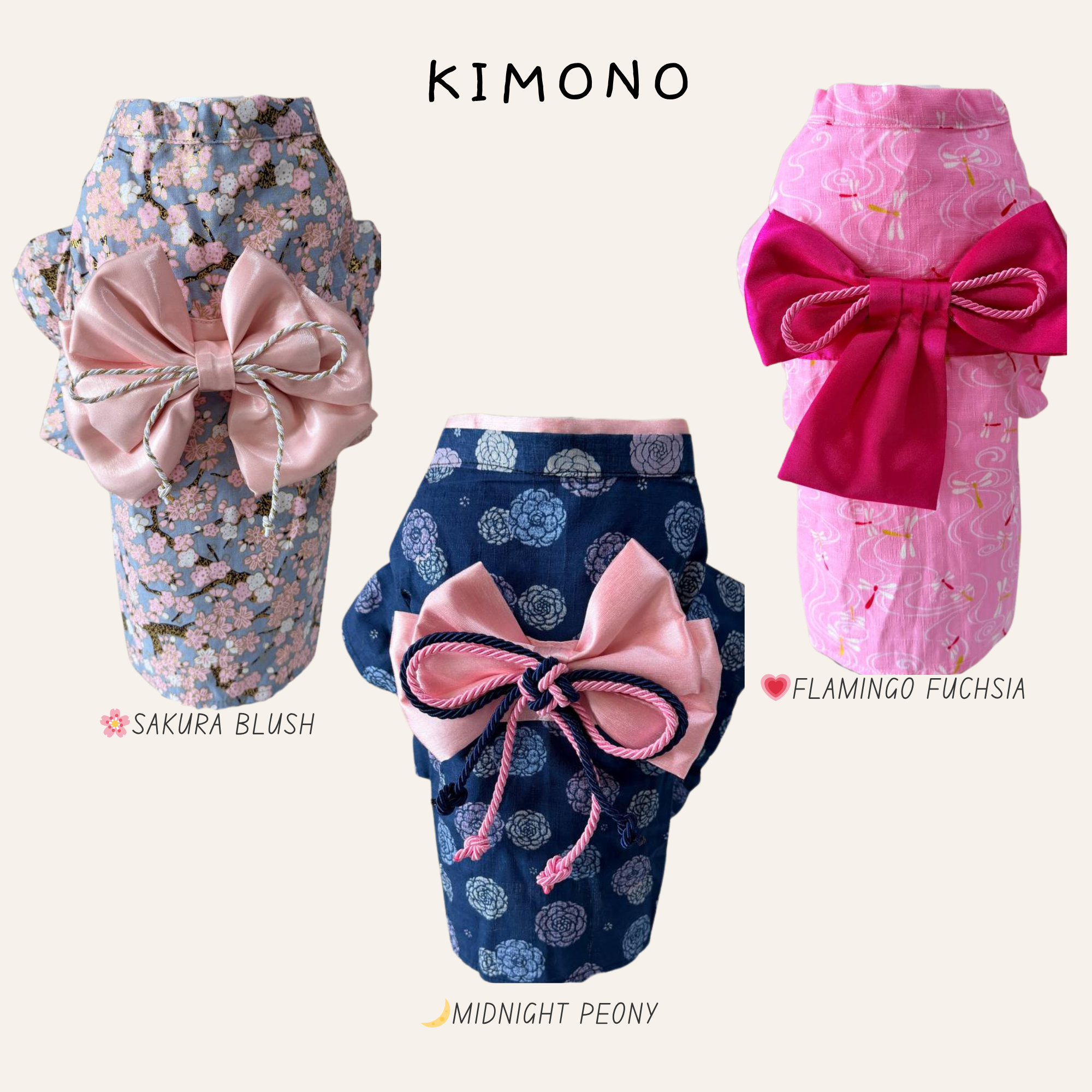 Sakura Bow Kimono & Yukata Collection (6 Designs)