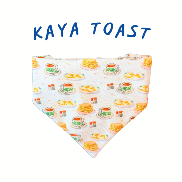 Kaya Toast Set Scrunchie Bandana (water-repellent)