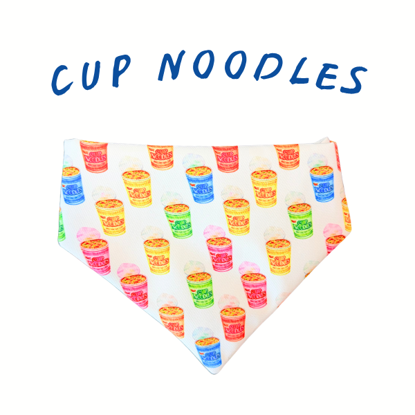Cup Noodles Scrunchie Bandana (water-repellent)