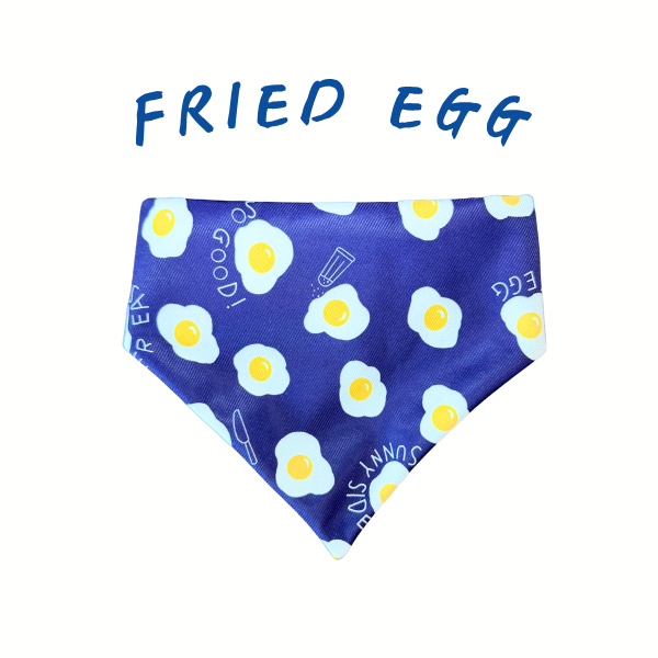 Fried Egg Scrunchie Bandana