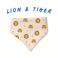 Lion Tiger Scrunchie Bandana (water-repellent)