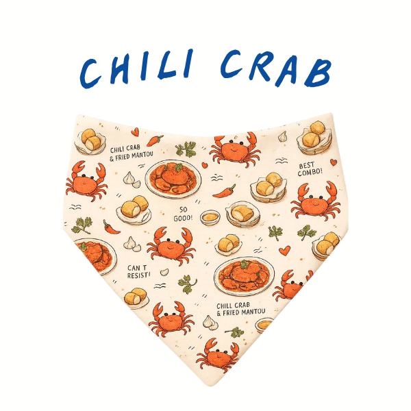 Chili Crab Scrunchie Bandana