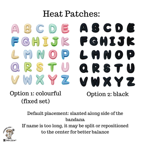 4-Language DANGER Scrunchie Bandana (water-repellent)