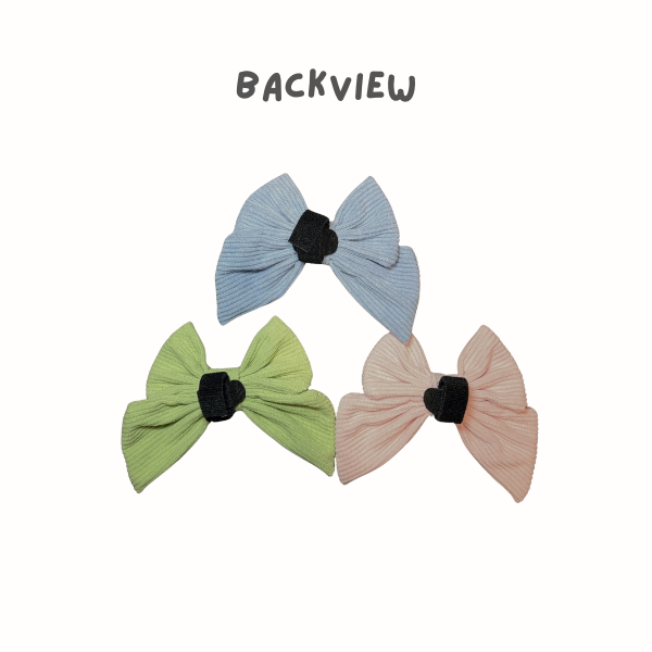Pastel Sailor Bow (Velcro-On Collar & Harness Accessory)