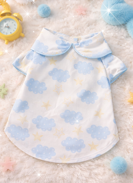 Sweet Dreams Cloud & Moon Soft Cotton Pajama Tee