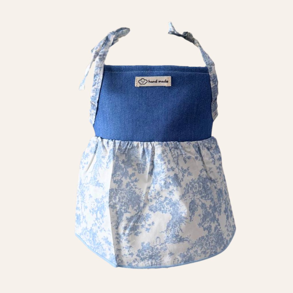 Floral Summer Dress - Daisy Cream & Blue Blossom Edition