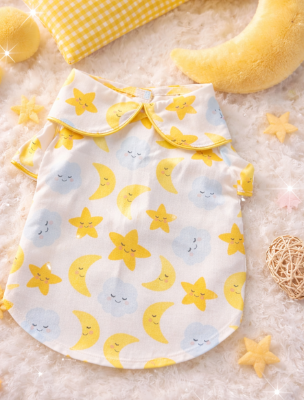 Sweet Dreams Cloud & Moon Soft Cotton Pajama Tee